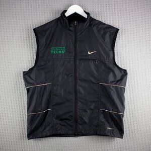 Nike 1990s Telus Nylon Vest Vintage Mens Large